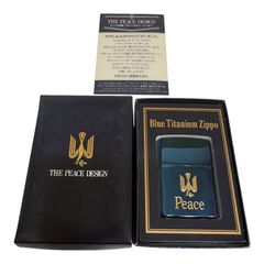Zippo オイルライター ピース ブルーチタン ジッポー