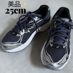 상태좋음 アシックス GT-2160 スニーカー 25cm インディゴ シルバー ゲル GEL ASICS