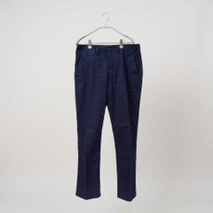 【277】GU ジーユー テーパードパンツ コットンツイル ネイビー メンズ シンプル ズボン
