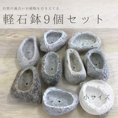 小サイズ アイテラスの軽石鉢 9個セット 観葉植物や多肉植物に最適 s093003