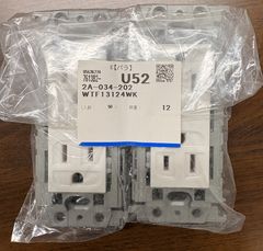 新品 パナソニック コスモシリーズ 埋込接地ダブルコンセント 15A 125V 平刃タイプ WTF13124WK 2개 세트