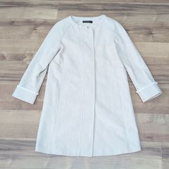 상태좋음 green label relaxing 롱 노 컬러 재킷 38 아이보리 유나이티드 애로즈 UNITED ARROWS 그린 라벨 릴랙싱