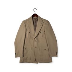 Kent ケント ヴァンヂャケット サファリ テーラードジャケット 170-87-77 ベージュ系 メンズ ヴィンテージ