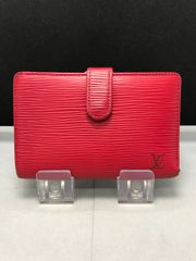 LOUIS VUITTON ルイヴィトン 二つ折り財布 がま口 エピ レッド系 3818