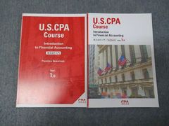 CPA会計学院 公認会計士 英文会計入門 テキスト U.S.CPA Course Ver.1.0 2024年合格目標 書き込みなし 計2冊 030M0C