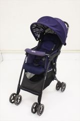 クルリー ネイビー NV 2129307 アップリカ 真横スライド可能 軽量 背面固定A型ベビーカー 生後1ヶ月〜 クリーニング済み D0312489