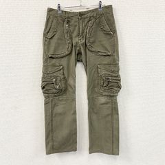 Lee リー ヘアオンハイドギミックカーゴパンツ ミリタリーパンツ ジップフライ カーキ 30サイズ 古着