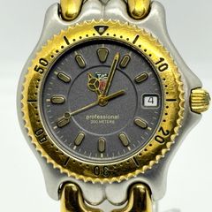 TAG HEUER タグホイヤー セル プロフェッショナル 200M WG1120 グレー QZ メンズ 腕時計 稼働品