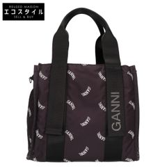 GANNI　ガニー　ロゴ柄 ナイロン 2WAY