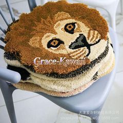 動物 玄関マット フロアマット 洗える インスタ映え アニマル ファーマット インテリア 雑貨 ラグマット 絨毯