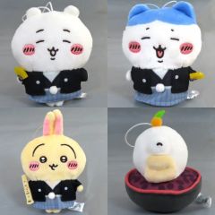 중고 봉제인형 마스코트, 봉제인형 배지 全4種セット お正月マスコット 「 치이카와 なんか小さくてかわいいやつ」
