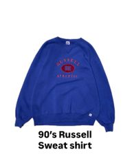 90’s Russell Athletic Sweat shirt 90年代 ラッセルアスレチック スウェット 三段プリント XLサイズ