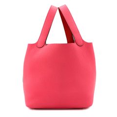 エルメス HERMES ピコタンロック エクラ 22 MM ハンド バッグ トリヨンクレマンス ローズアザレ テールバテュー Y刻印 90322782