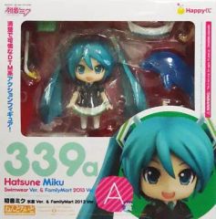 중고 フィギュア ねんどろいど 初音ミク 水着Ver. ＆ FamilyMart 2013 Ver. 「Happy 쿠지 初音ミク 2013 SUMMER VER. ファミリーマート限定」 A賞