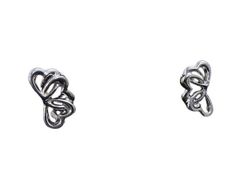 TIFFANY＆Co ティファニー イヤリング トリプルハート シルバー系 SV925 レディース 美品