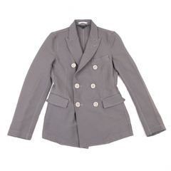 꼼데가르송 オムプリュスCOMME des GARCONS HOMME PLUS エステルタイヤボタンダブルジャケット グレーS