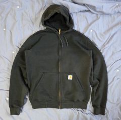 Carhartt カーハート サンフェード ジップアップ フーディー ブラック S