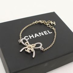 CHANEL シャネル ラインストーン ココマーク ABG590 ブレスレット メタル 중고 レディース