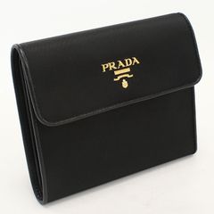 PRADA プラダ 三折財布 メタルロゴ M170 三つ折り財布 ナイロン【中古】 レディース