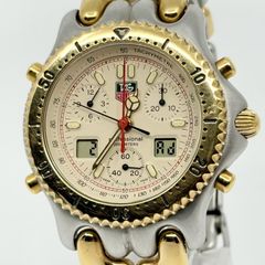 TAG HEUER タグホイヤー セルプロフェッショナル200クロノグラフ CG1123-0 ベージュ QZ メンズ 腕時計 稼働品