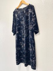 marble SUD マーブルシュッド 「プラネタリウム」柄ベロア 원피스