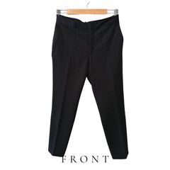 ZARA ザラ ドット柄 テーパードパンツ ブラック 38