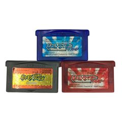 186000 動作未確認 ゲームボーイアドバンス ソフト ポケットモンスター ルビー、サファイア、不思議のダンジョン赤の救助隊 3点まとめ