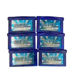 186000 動作未確認 ゲームボーイアドバンス ソフト ポケットモンスター サファイア 6点まとめ
