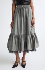 サンク セプト レディース ボトムスカート ミディ Cinq Sept Arianne Midi Skirt IRONCLOUD BLACK ブラック