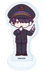 중고 アクリルスタンド・アクリルパネル 土屋和季 「忘却バッテリー アクリルぷちスタンド 04.駅員風ver. POP Artイラスト 」
