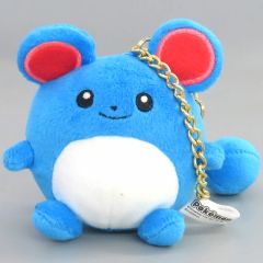 중고 봉제인형 마스코트, 봉제인형 배지 マリル マスコット 「ポケットモンスター」