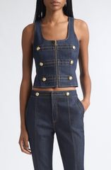 サンク セプト レディース トップス シャツ デニム Cinq Sept Abbot Denim Shell INDIGO インディゴ