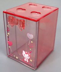 중고 収納用品 16.ハローキティ カード収納チェスト 「 산리오 히트 쿠지 エンジョイアイドルシリーズ 推し活 히트 쿠지 」