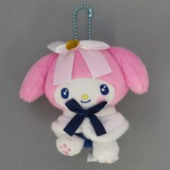 【中古】ぬいぐるみマスコット・ぬいぐるみバッジ マイメロディ ぬいぐるみチャーム 「Happyくじ Sanrio characters Holiday Collection」 B賞