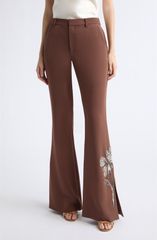 サンク セプト レディース ボトムス レギンス パンツ Cinq Sept Jaxyn Gilded Peony Fla red Pants ESPRESSO SILVER シルバー