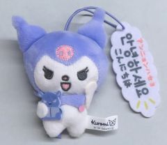 중고 ぬいぐるみマスコット・ぬいぐるみバッジ 쿠로미 もっと!韓国語セリフ付きマスコット 「 산리오 キャラクターズ」