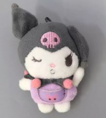중고 열쇠 고리 쿠로미 ポケットストーリー マスコットブローチ 「 산리오 キャラクターズ」