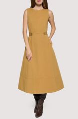 ロストアンドワンダー レディース トップス ワンピース ミディ ダウン Lost Wander Downtown Edge Midi Dress TAN タン