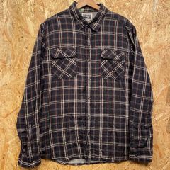【コンバース ワンスター】長袖 チェックネルシャツ L ダークグレー ネイビー レッド フランネル ワーク アメカジ ストリート メンズ ユニセックス