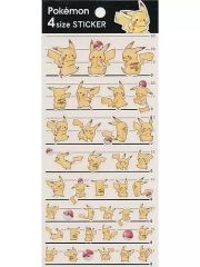 【中古】シール・ステッカー ピカチュウ 4サイズステッカー 「ポケットモンスター」