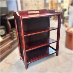 655 Karimoku カリモク家具 ダークブラウン 木製 4段 シェルフ オープンラック 3段 本棚 木製 飾り棚 収納家具