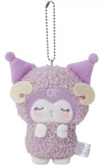 중고 ぬいぐるみマスコット・ぬいぐるみバッジ 쿠로미 おやすみひつじ ぬいマスコット 「 산리오 キャラクターズ」