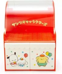 중고 収納用品 ポチャッコ＆シナモン＆ 폼폼푸린 레트로 ミニチェスト 「 산리오 キャラクターズ」