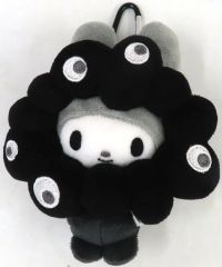 중고 봉제인형 마스코트, 봉제인형 배지 마이멜로디 미야쿠 미야쿠 나리 키리 봉제 BC 블랙 "미야쿠 미약 × 산리오 캐릭터즈 EXPO2025 "