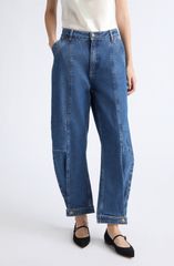 サンク セプト レディース ボトムス デニムパンツ ハイウエスト ジーンズ Cinq Sept Agnes High Waist Boyfriend Jeans TIDE