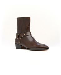 アンソニー ヴィア メンズ シューズ ブーツ・レインブーツ Anthony Veer Sloane Harness Boot Men Chestnut Depth Brown Leather ブラウン