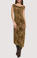 ロストアンドワンダー レディース トップス ワンピース マキシ Lost Wander Dusklight Garden Maxi Dress BROWNOLIVEFLORAL オリーブ
