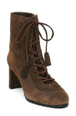 サンク セプト レディース シューズ ブーツ・レインブーツ コントラスト レース レザー Cinq Sept Alice Contrast Lace Up Leather Bootie Women C