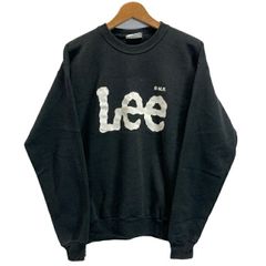 중고 Lee スウェット 90’s vintage トレーナー トップス クルーネック 裏起毛 プリント ブランドロゴ リブ袖 USA製 アメカジ カジュアル 古着 1952
