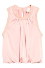 サンク セプト レディース トップス シャツ サテン ノースリーブ Cinq Sept Sleevelessatin Top AMOUR PINK ピンク